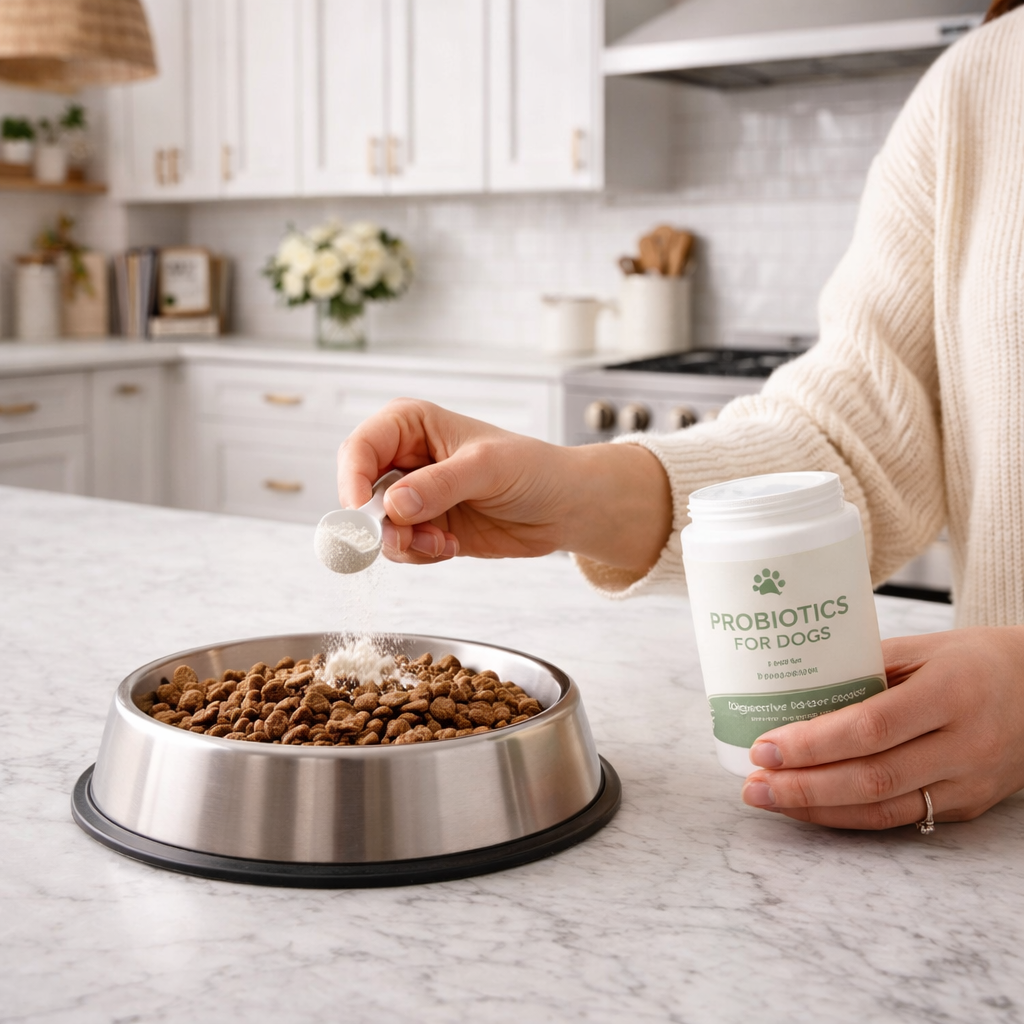 Adding probiotics to dog food
